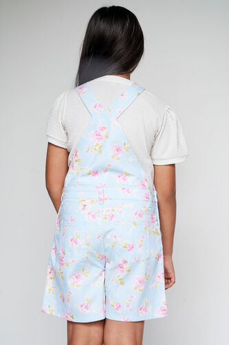 Flower Party Dungaree, Blue, image 3